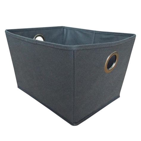 hl russel medium storage box with metal handles grey|H&L Russel Medium Non.